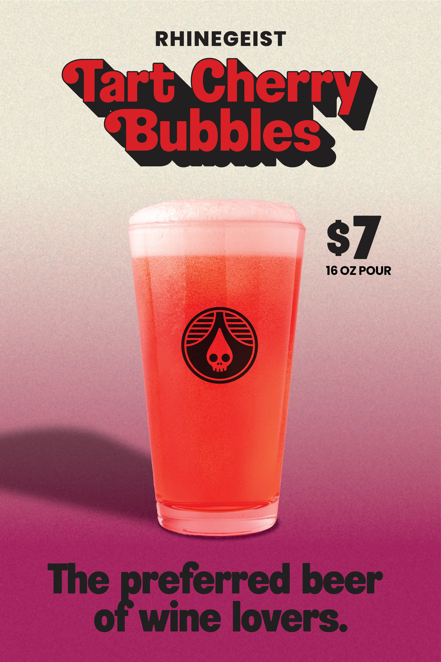 Posters - On Premise - Tart Cherry Bubbles - Beer for Wine Lovers