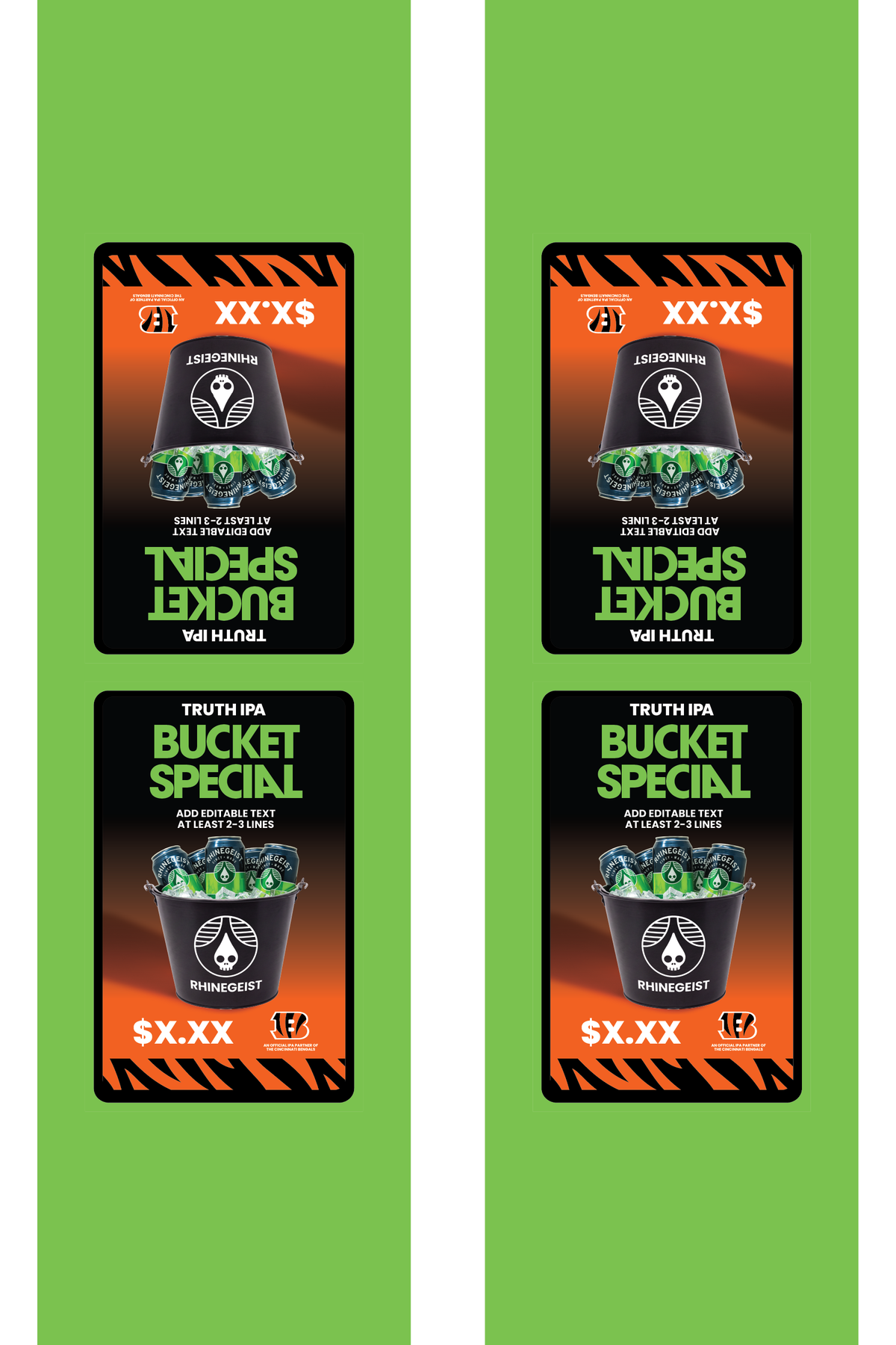 Signage - Table Tents - Truth x Bengals