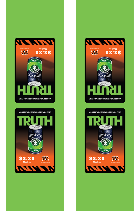 Signage - Table Tents - Truth x Bengals