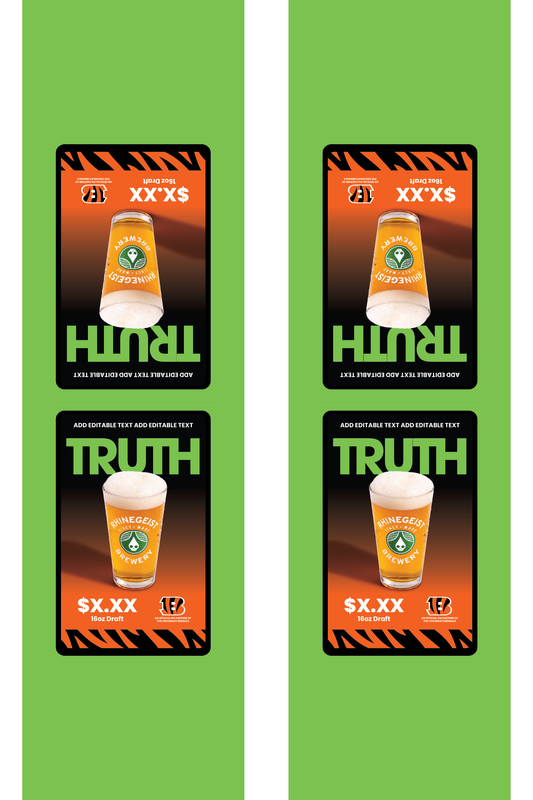 Signage - Table Tents - Truth x Bengals