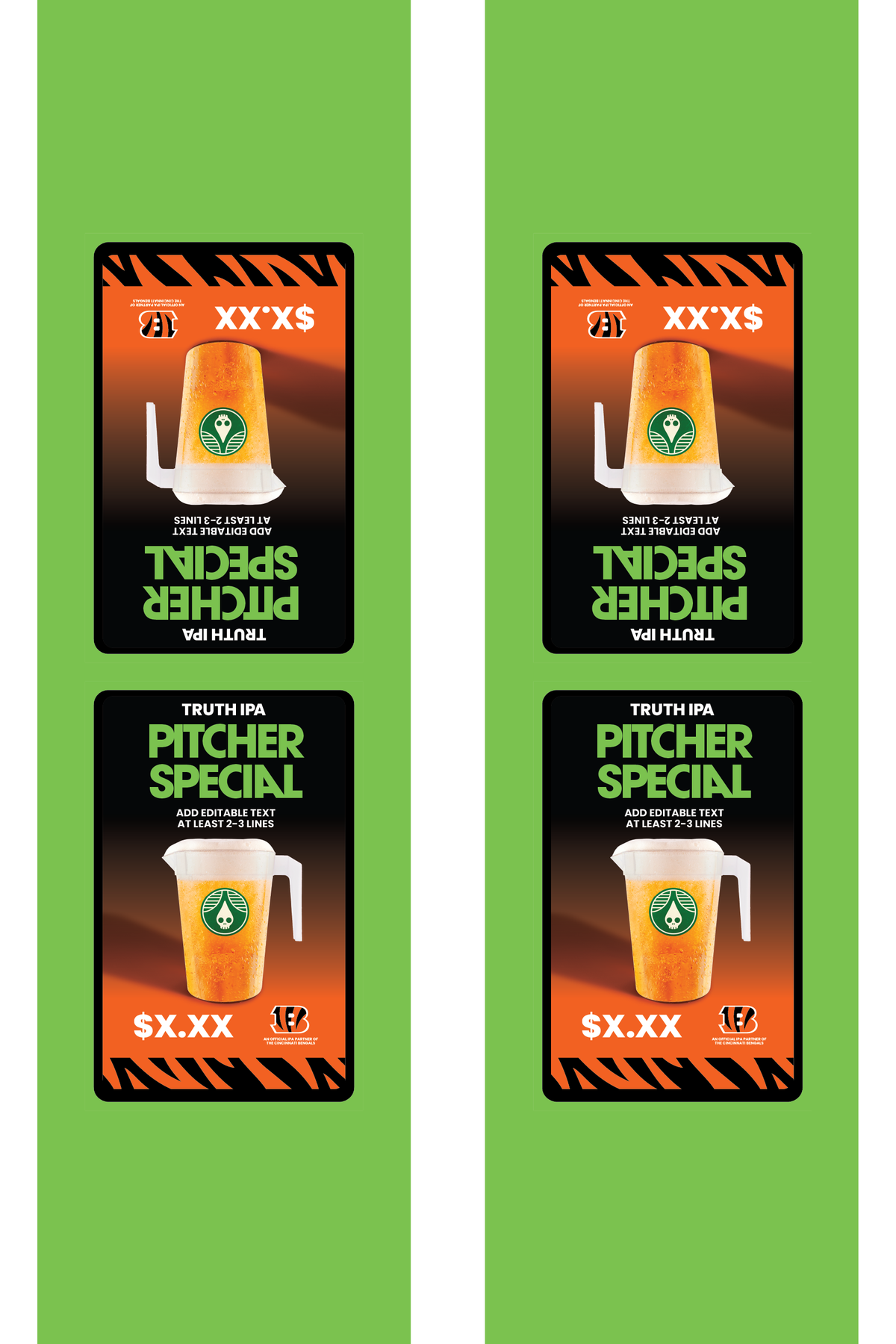 Signage - Table Tents - Truth x Bengals