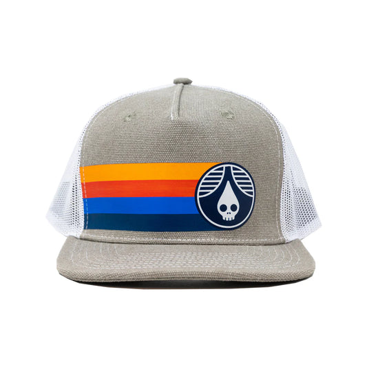 Hat - Rhinegeist Icon Stripe Trucker - Grey